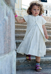 little girl in a dress