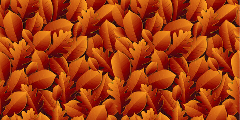 Fototapeta autumn background with yellow leaves, vector EPS 10 obraz