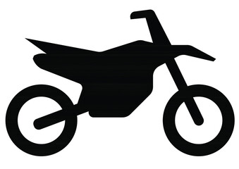 Vector editable image of a motorcycle