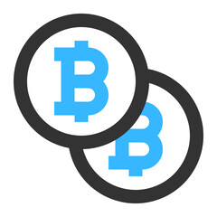 bitcoin coin icon illustration