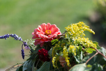bouquet of garden flowers