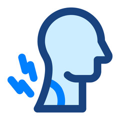 neckache icon illustration