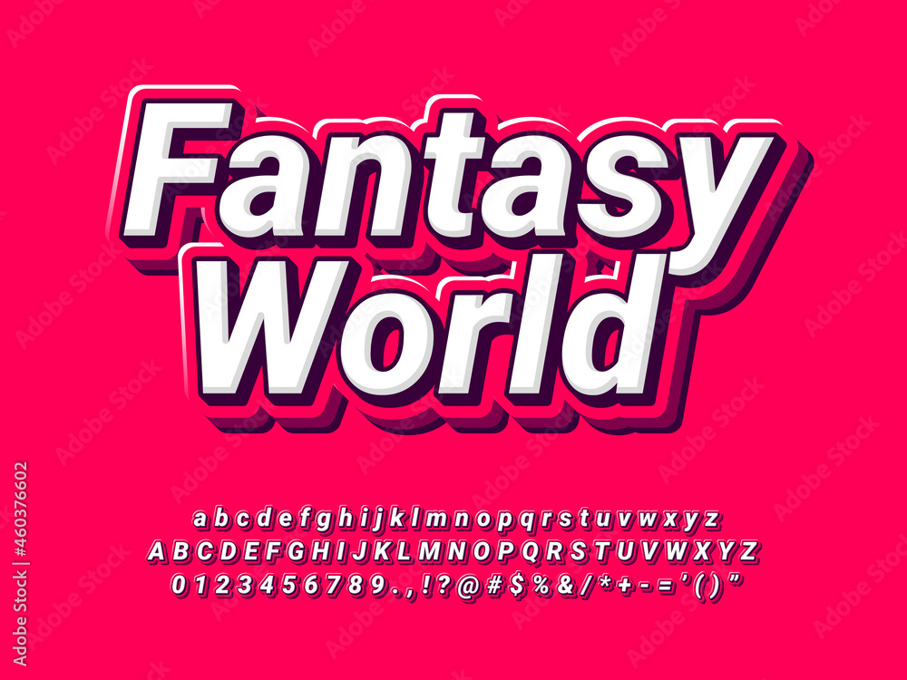 Wall mural fantasy world movie poster text effect