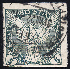 Postage stamps of the Czechoslovakia. Stamp printed in the Czechoslovakia. Stamp printed by Czechoslovakia.