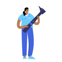 Doctor otolaryngologist concept