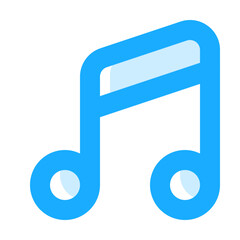 Music Tone Icon Illustration