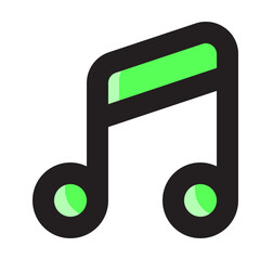 Music Tone Icon Illustration