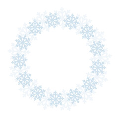 Ramka płatki śniegu