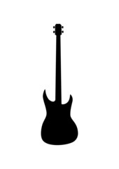 Bass guitar silhouette.
