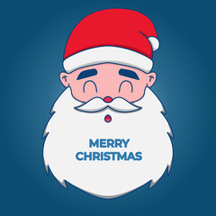 Vector Illustrations of santa characters celebrating christmas. flat illustration ho ho ho