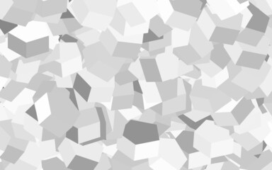 Light Gray vector backdrop with hexagons.