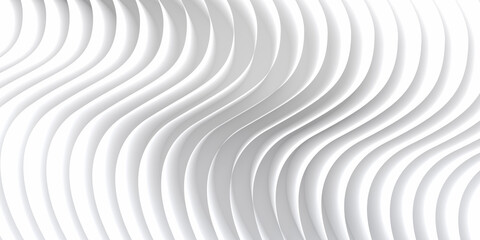 Abstract white paper sheets wave backdrop. 3d render.