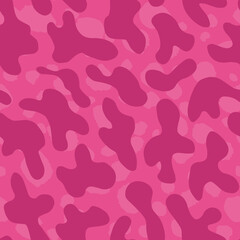 Abstract modern leopard seamless pattern. Animals trendy background. Pink decorative vector stock illustration for print, card, postcard, fabric, textile. Modern ornament of stylized skin