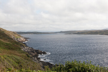 View from Sky Road near Clifden selective focus