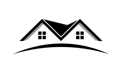 real estate roof home vector