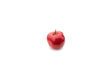 red apple isolated on white