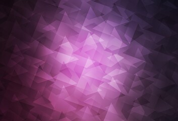 Dark Pink vector template with rhombus.