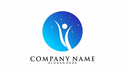 Success people icon logo