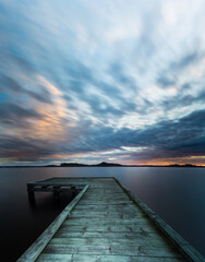 Sunset on Morse bay in Strahan, Tasmania, Australia. © Luca