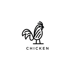 Chicken logo design vector template