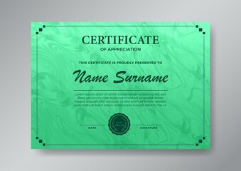 elegant and modern certificate of appreciation design template