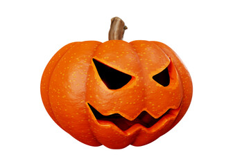 3d rendering of jack pumpkins halloween concept isolated on white background