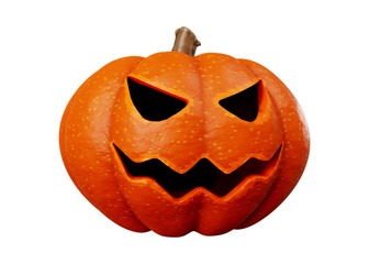 3d rendering of jack pumpkins halloween concept isolated on white background