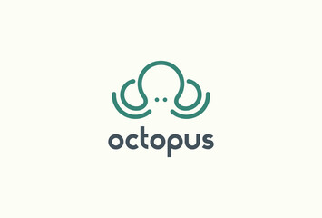 octopus line logo exclusive design inspiration