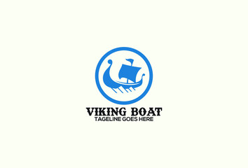 viking boat logo exclusive design inspiration