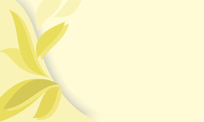 light brown background with leaves