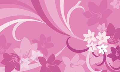 light purple wallpaper with floral pattern