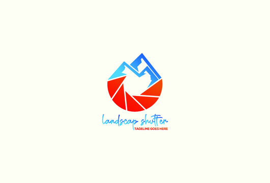 Landscap Shutter logo exclusive design inspiration