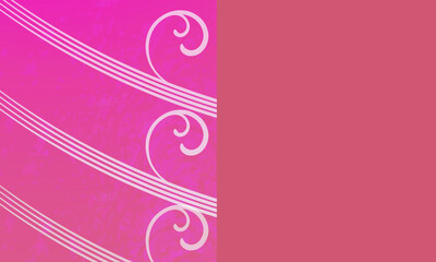 light and dark half pink background image with floral motif