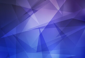 Obraz premium Light Purple vector background with triangles.