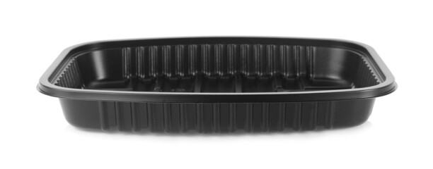 plastic empty bowl on white background