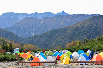 テント泊での登山