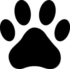 Paw icon . Vector illustration on white background..eps