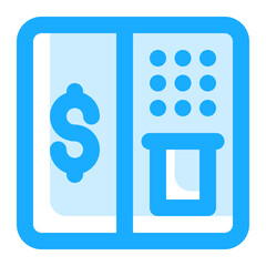 Atm Machine Icon Illustration