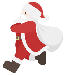 走るサンタクロース