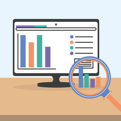 Obraz premium business financial analysis
