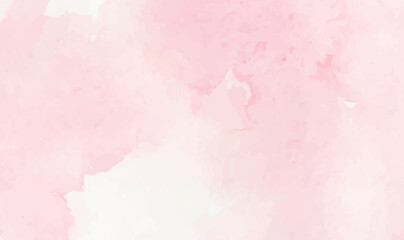 Soft coral pink watercolor texture background. Pink watercolor background for your design. Light red watercolor paper background. Soft pastel colorful aquarelle. Vector illustration EPS10