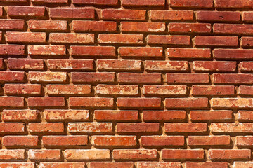 Background of brick rek wall texture