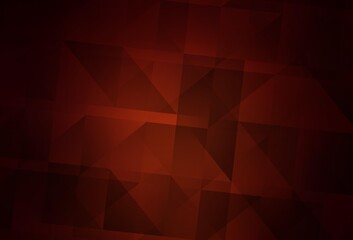 Dark Red vector abstract polygonal template.