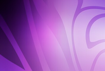 Light Purple, Pink vector blurred shine abstract template.