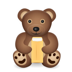 Teddy bear with envelope