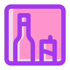 Obraz premium Mini Bar Icon Illustration