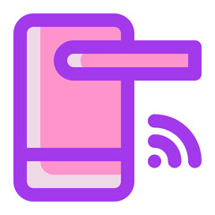 Obraz premium Door Lock Icon Illustration