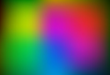 Dark pink, green vector blurred background.