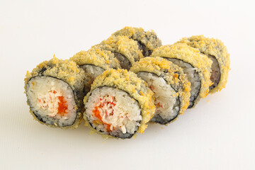 Japanese tempura roll with fish