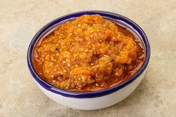 Caucasian cuisine - Mangal salad with vegetables